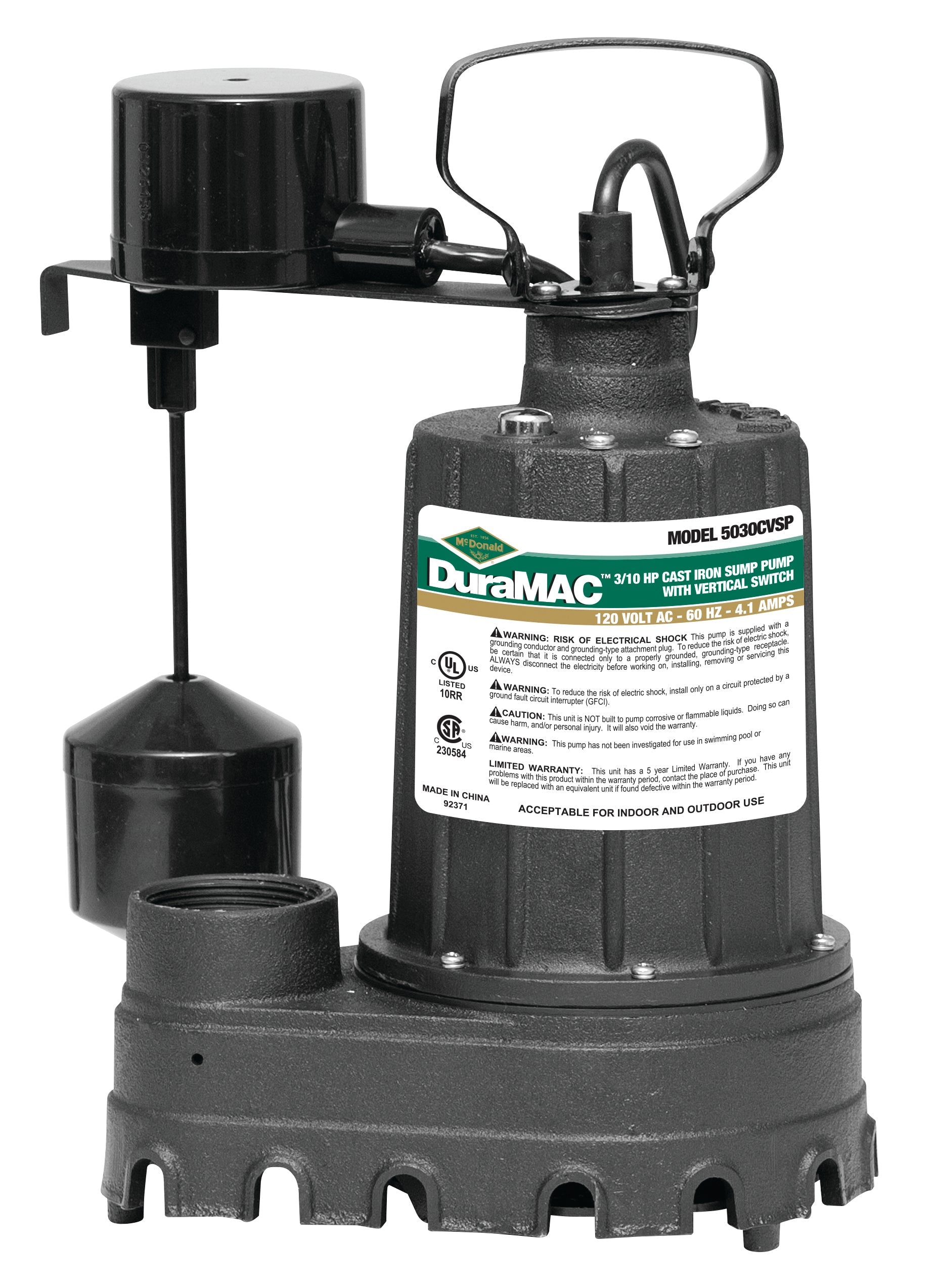 A.Y. McDonald Sump Pumps