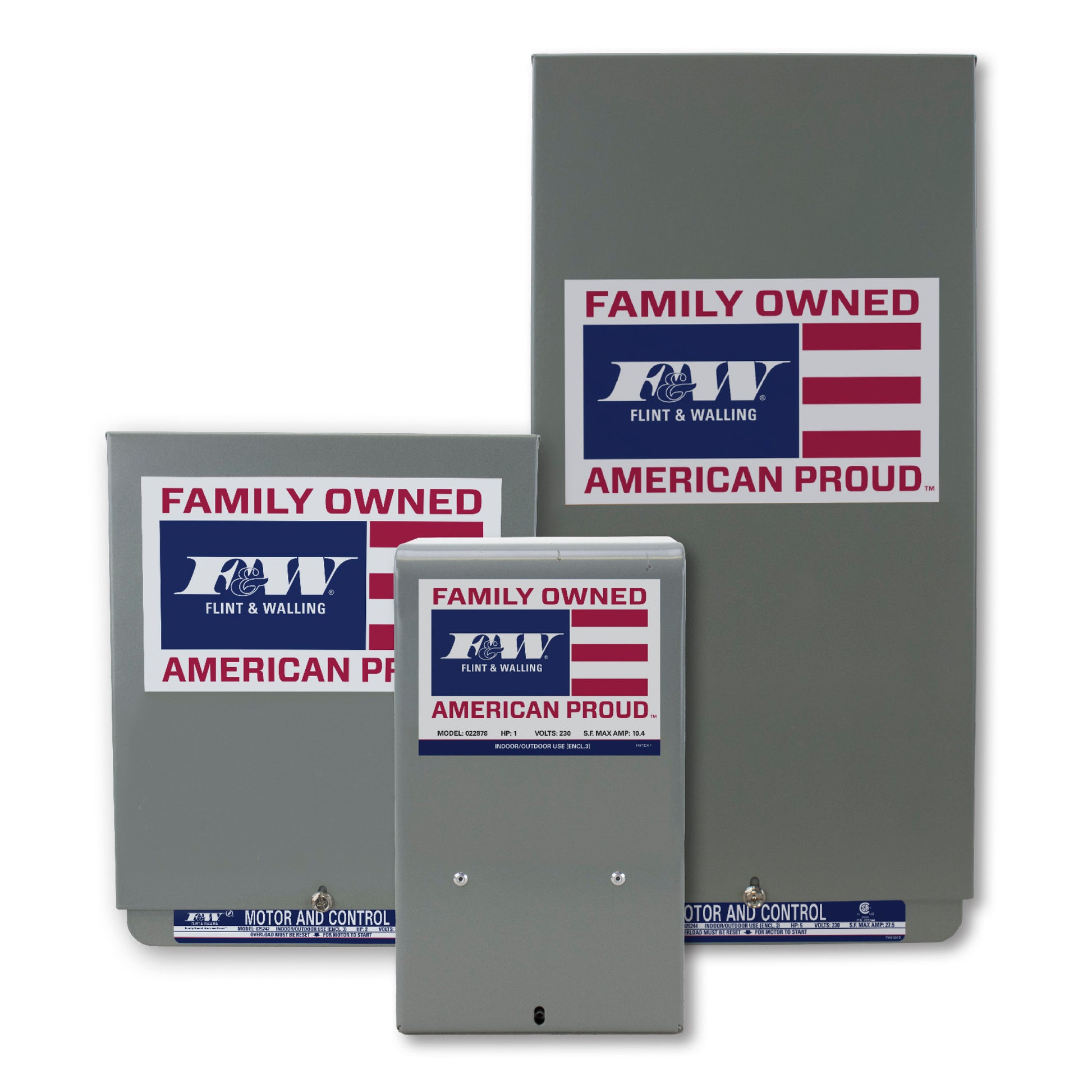 F&W MOTOR CONTROL BOX 1/1.5 HP, 230V