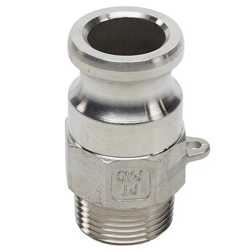 1" "F" SS CAMLOCK - MALE ADPT X MALE NPT