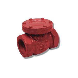 3" THREADED CI SWING CHK VALVE RESILIENT SEAT - EPOXY COATED