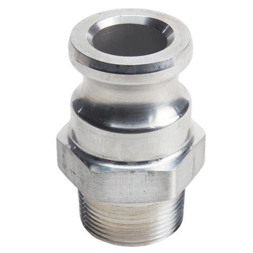 1.25" "F" ALUM CAMLOCK - MALE ADPT X MALE NPT