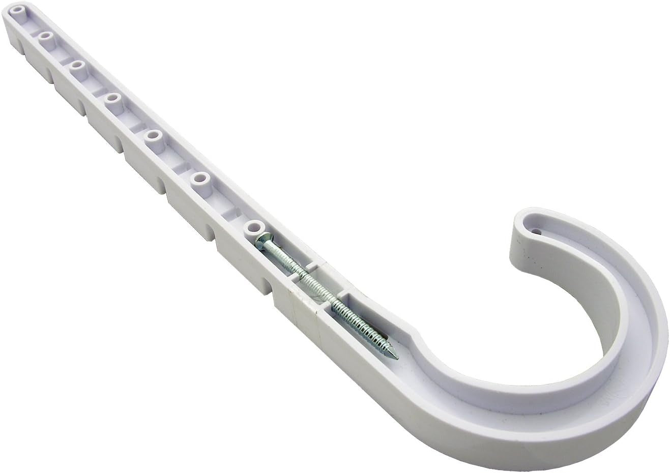 1" X 5" PLASTIC J-HOOK 25 / BOX