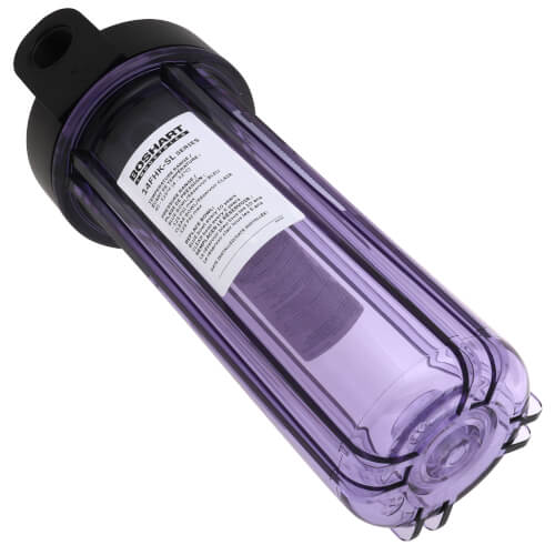 3/4" X 20" w/MTG BRKT CAP w/PR - STD (BLUE/CLEAR) 8/CASE