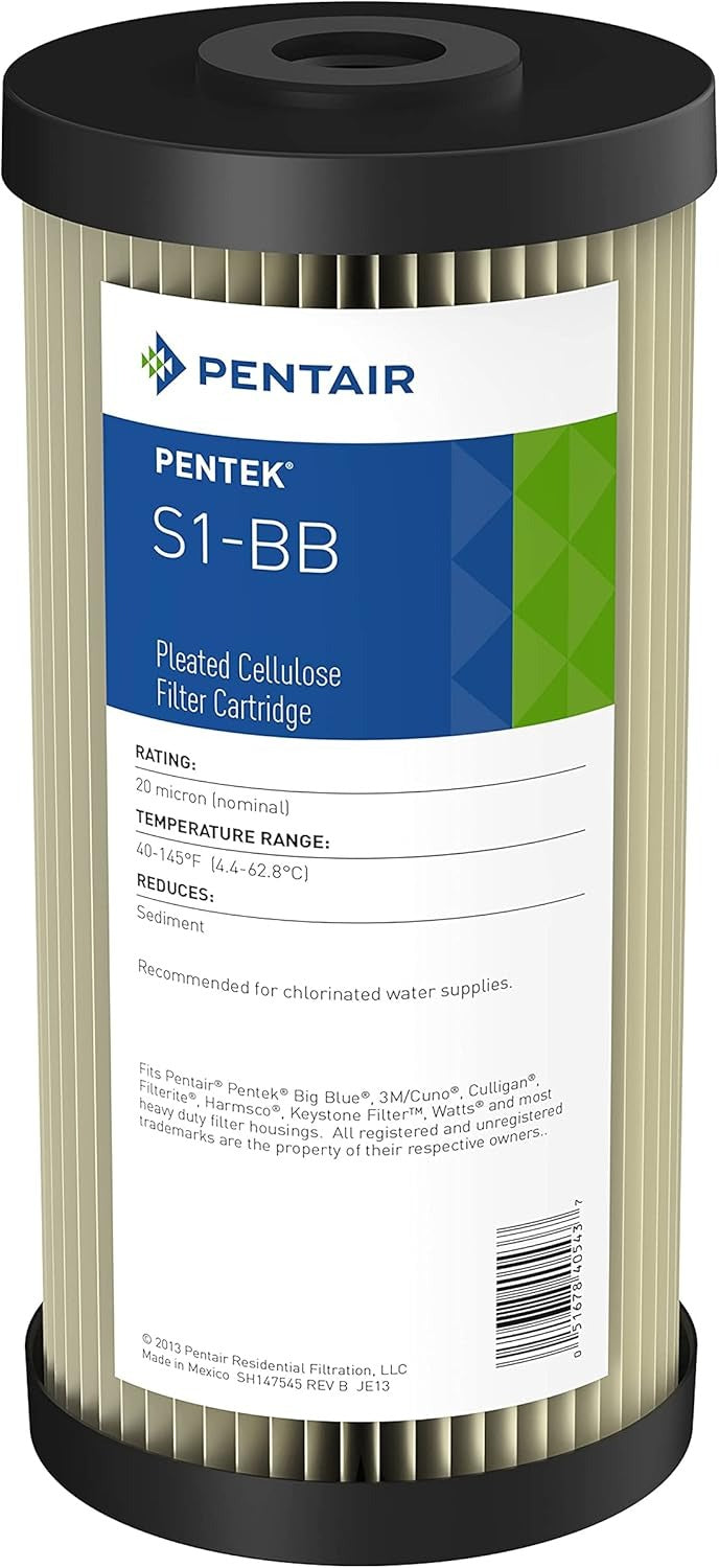 S1-BB PLEATED 20 MICRON - 4" X 10" BB SHORT 8/CASE