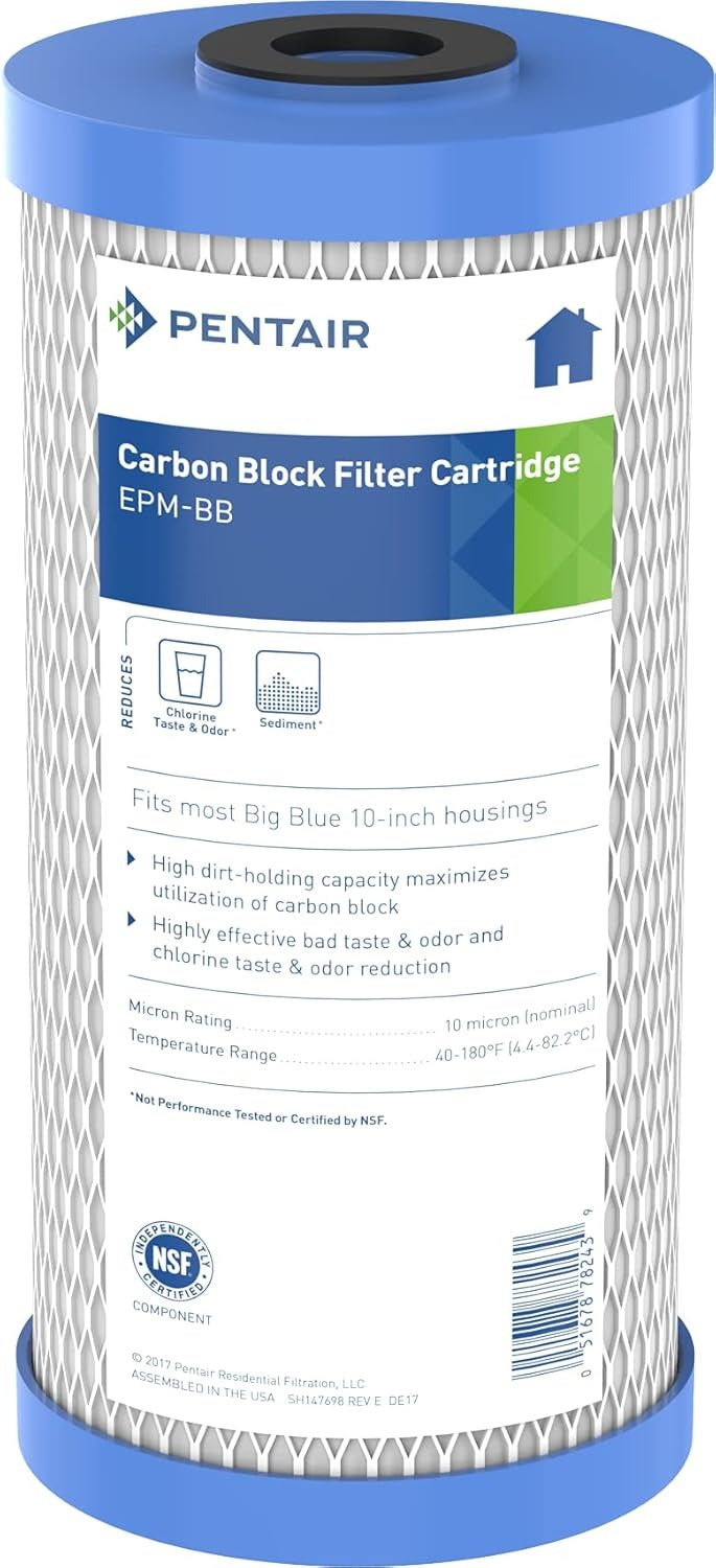 EPM-BB CARBON BLOCK 10 MICRON - 4" X 10" BB SHORT 4/CASE