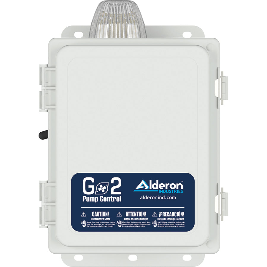 ALDERON GO2 SINGLE PHASE SIMPLEX 120/230V 1PH PANEL, 7-15 AMP, 3 FLOATS