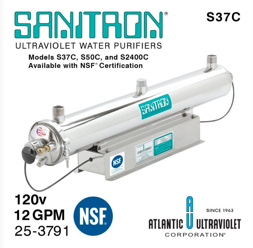 SANITRON S37C 12 GPM UV - 120 VAC NSF/ANSI 61/372