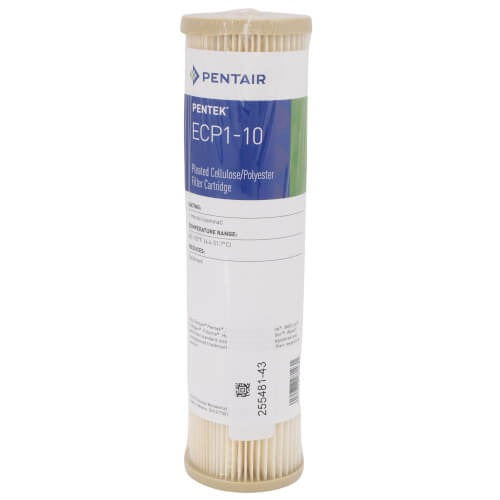 ECP1-10 PLEATED CELLULOSE 1 MICRON - STD X 10" SHORT 24/CASE