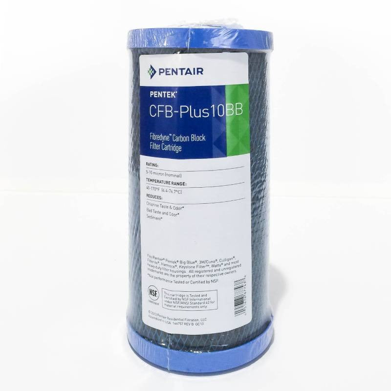 CFB-Plus 10BB CARBON BLOCK 5 MICRON - 4" X 10" BB SHORT 12/CASE