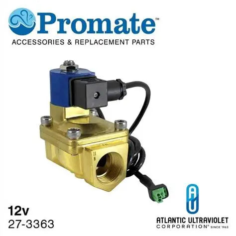 SOLENOID VALVE: 1" 12V BRASS/LEAD-FREE/NSF