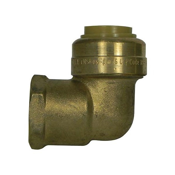 1/2" NO-LEAD PUSH-FIT FEMALE ELBOW