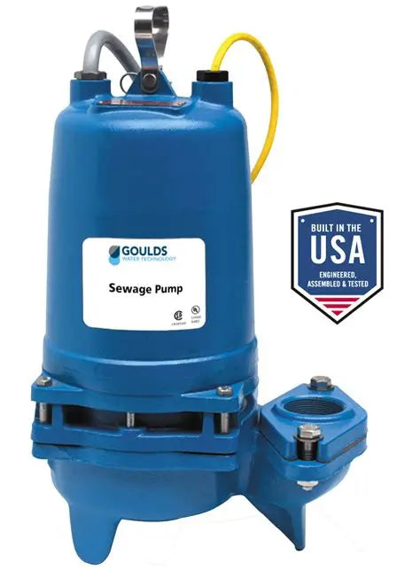 3WD52C4DA GOULDS 1/2 HP 3" SEWAGE PUMP 460V 3PH MANUAL