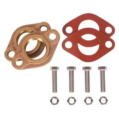 2" LEAD FREE BRZ OVAL METER FLANGE KIT