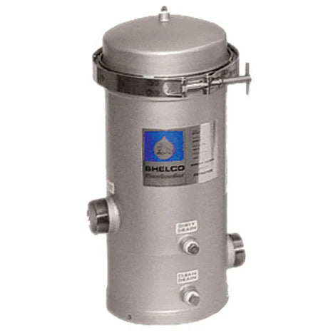 CARTRIDGE FILTER HOUSING, CLAMP COVER, 304L SS, 2 MNPT I/O