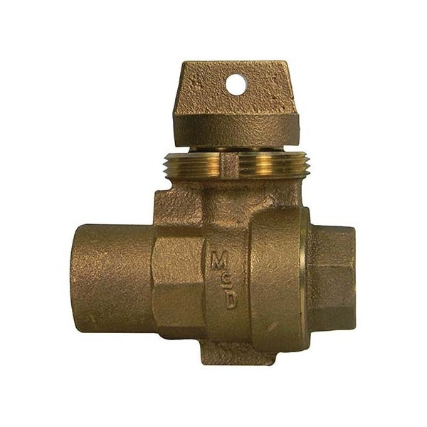 3/4" NO-LEAD CURB STOP w/DRAIN - MINN