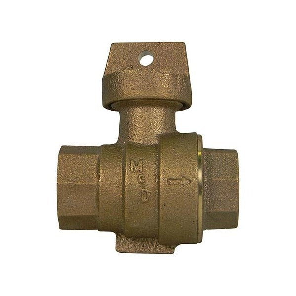 3/4" NO-LEAD CURB STOP w/DRAIN - ERIE