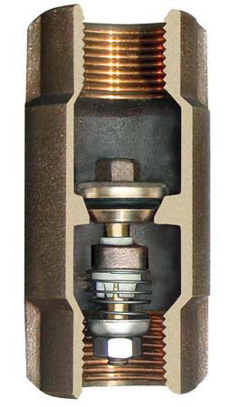 1/2" SIMMONS LEAD FREE SILICON BRONZE CHECK VALVE