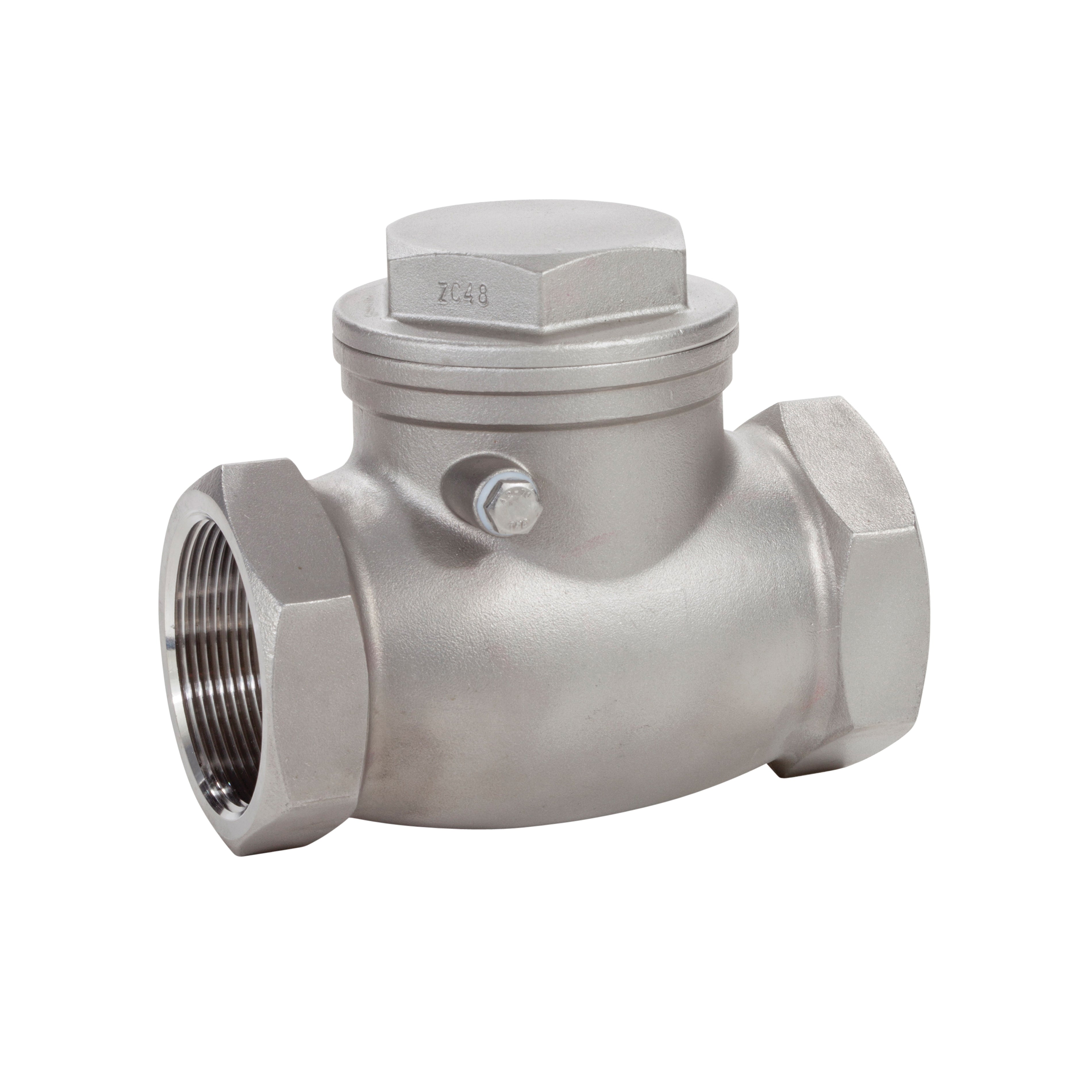 2" STAINLESS STEEL SWING CHECK VALVE - THREADED