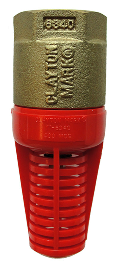 1.25" CLAYTON MARK NL BRASS FOOT VALVE