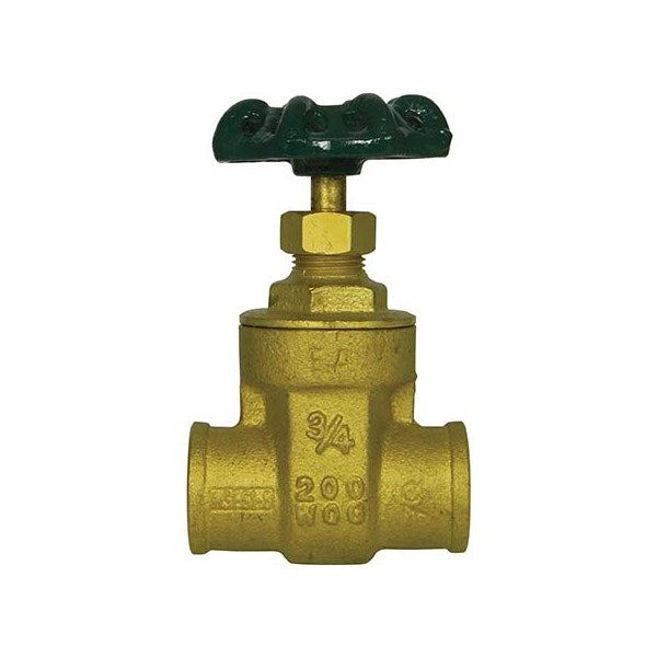 1" SWEAT NO-LEAD BRASS GATE VALVE