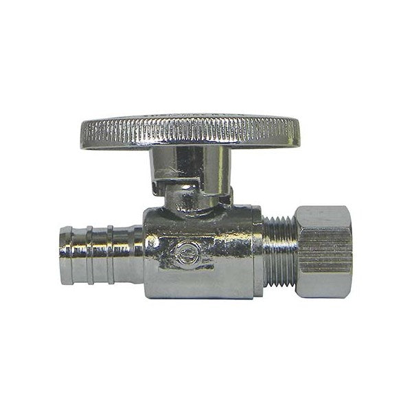 1/2" X 3/8" NO-LEAD PEX BALL VALVE (STOP) (20/BOX)