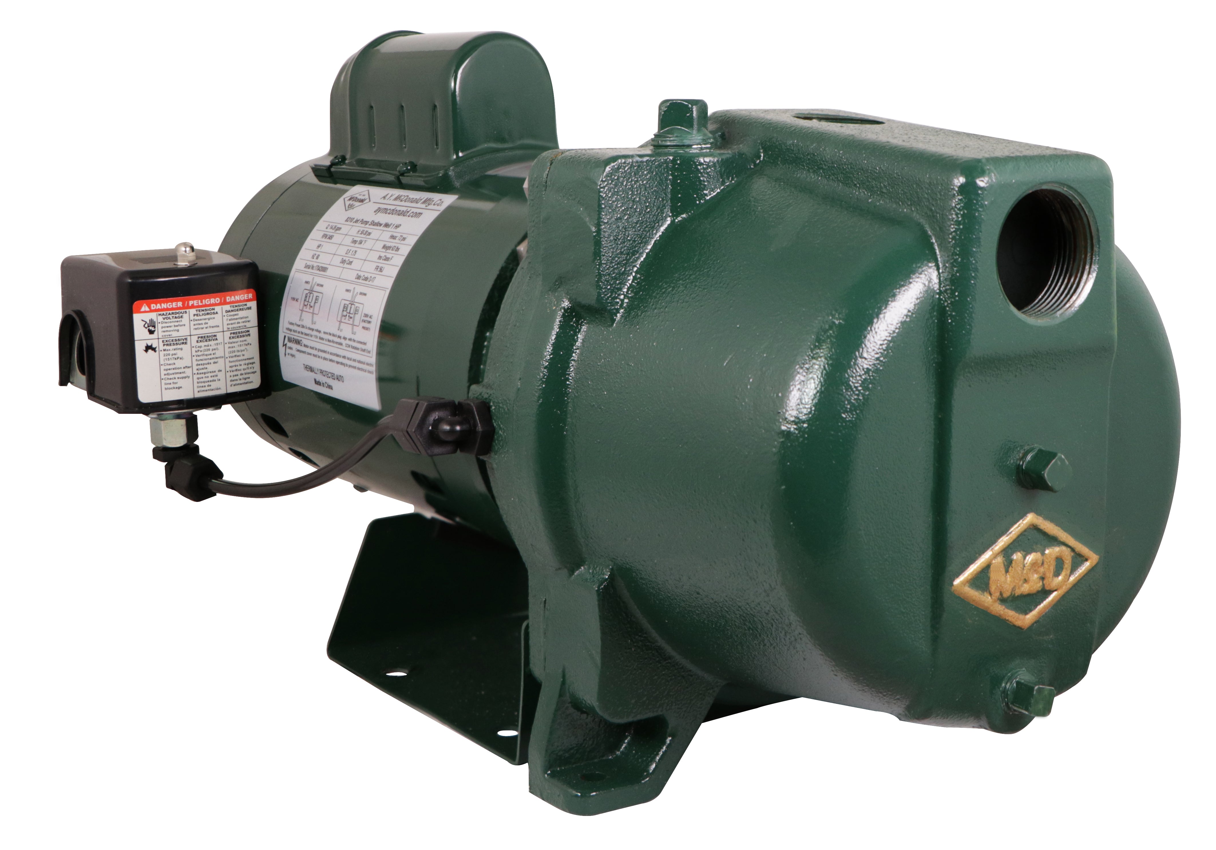 MCD 1 HP E-SERIES SW JET PUMP