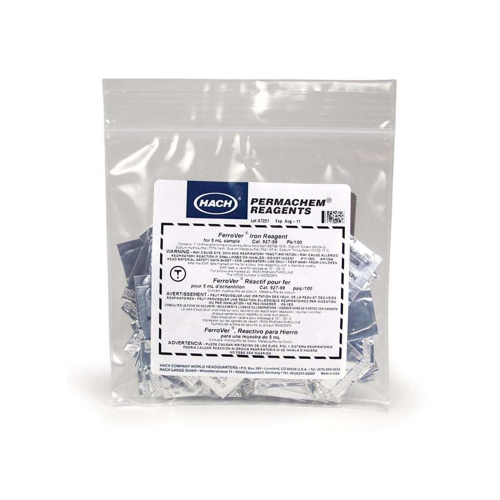 FERROVER TOTAL IRON REAGENT (100 PACK) – R.E. Prescott Co., Inc.