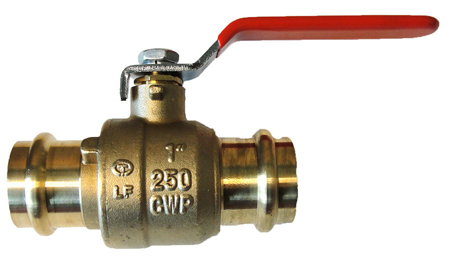 1/2" PRESS BALL VALVE