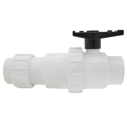 2" PVC SOCKET WELD BALL AND CHECK COMBINATION VALVE