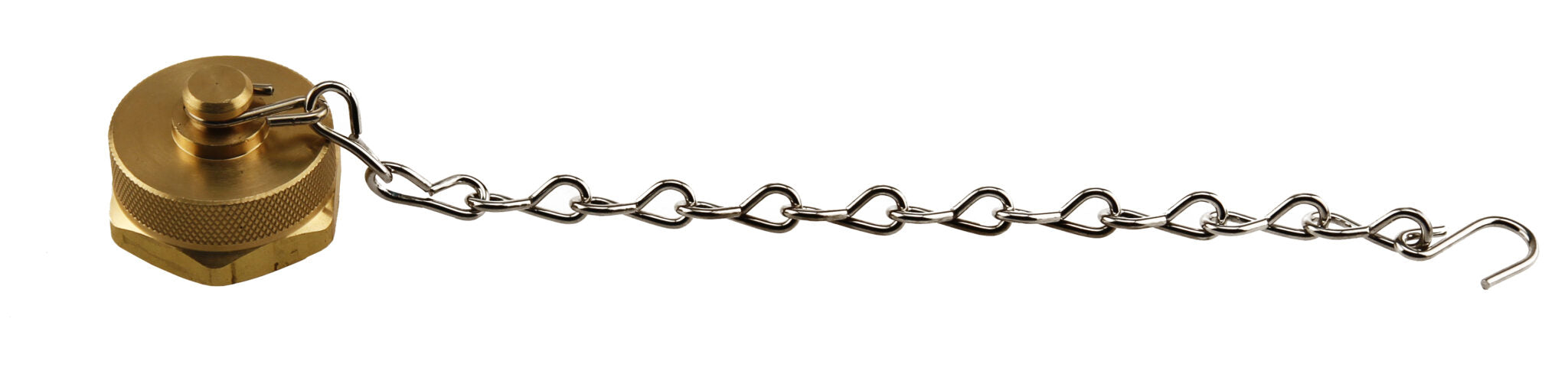 HOSE CAP - HEX KNURL w/CHAIN (10/BOX)