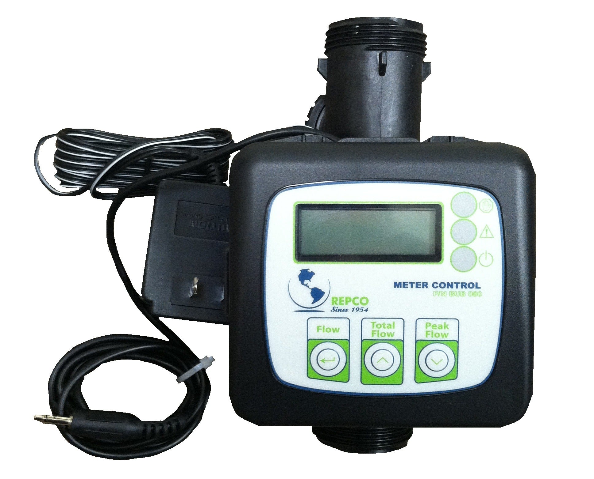 1" PLASTIC INLINE METER w/METER CONTROL MOUNTED - 28" w/AUX CORD