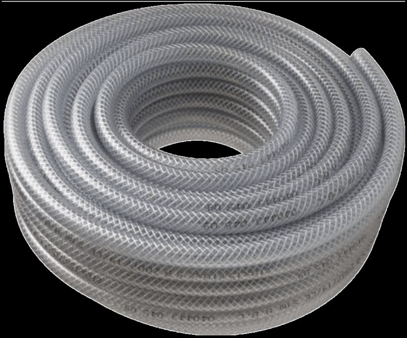 3/4" X 100' CLEAR BRAIDED TUBING