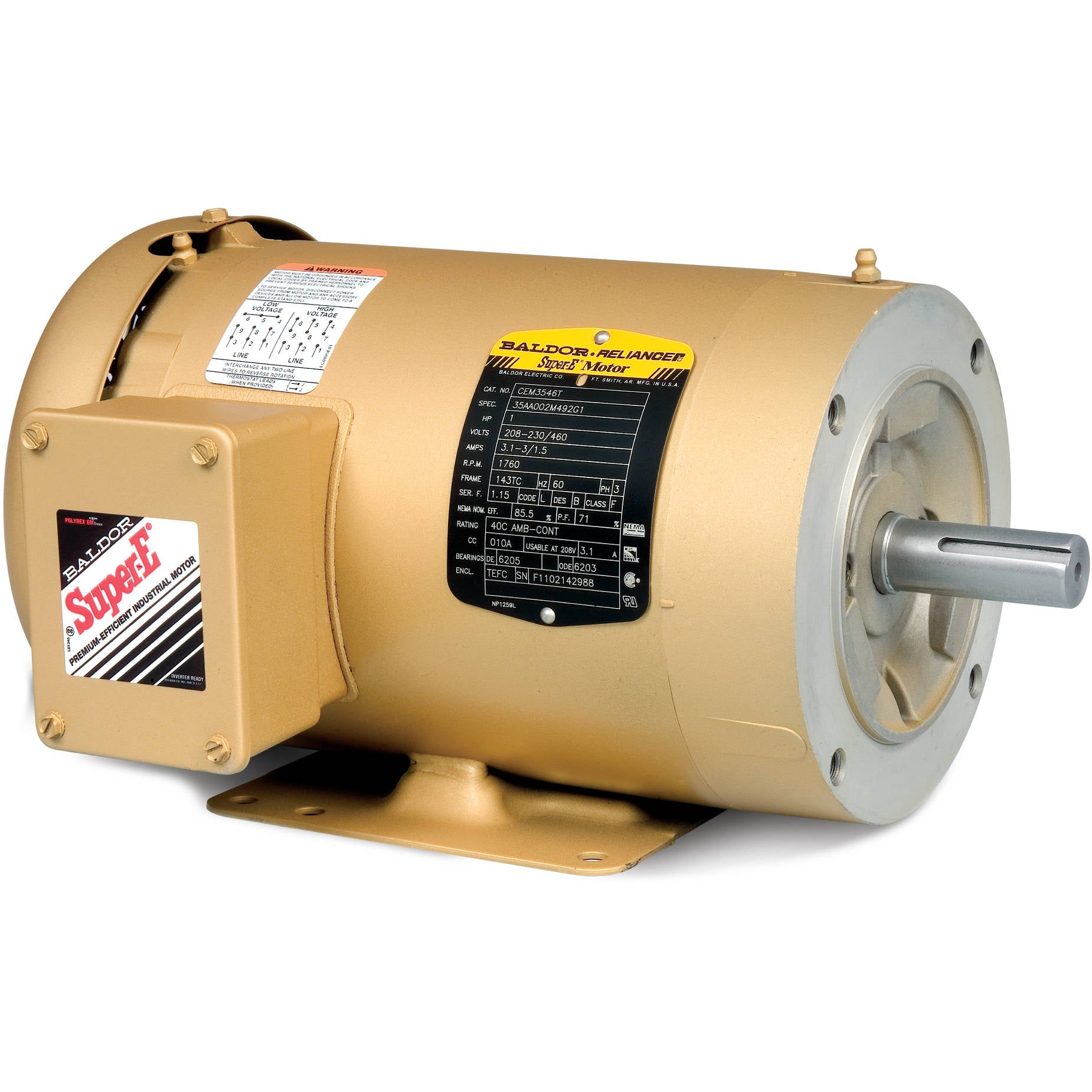 CEM3613T 5HP 230V 3PH CENTRIFUGAL MOTOR