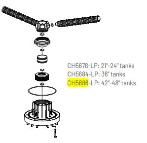 DST KIT 42-48" BTM MOUNT HUB & LAT