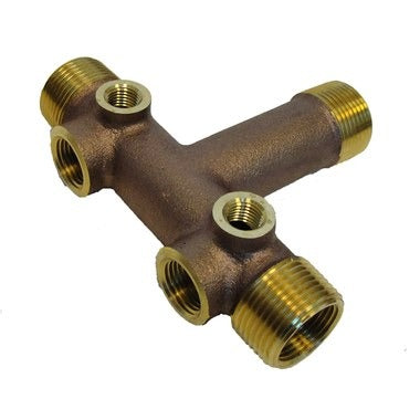 1.25" X 1" X 4" NO-LEAD SHORT TANK TEE - IMPORT