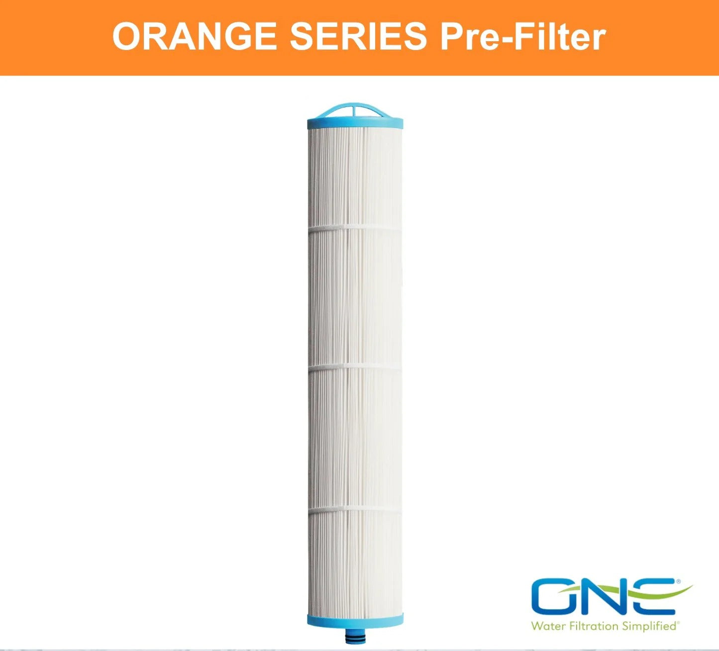 5X10 MICRON DOUBLE PLEATED CARTRIDGE (ORANGE SERIES)