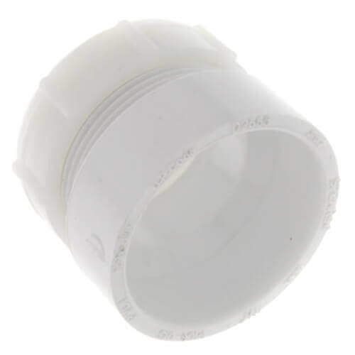 1.5" X 1.25" DWV SCD40 PVC FEMALE TRAP ADAPTER W/ NUT (50/BOX)