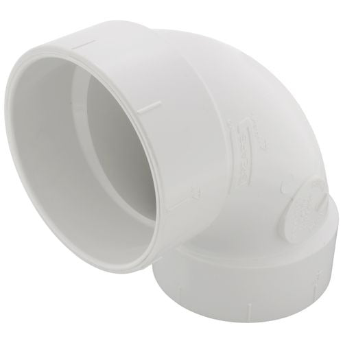 4" DWV SCD40 PVC 90 DEGREE ELBOW
