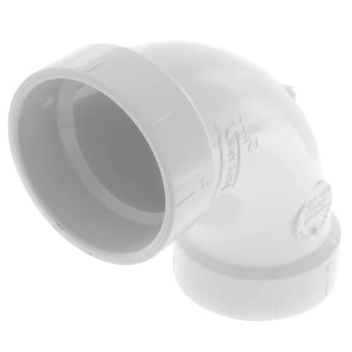 2" DWV SCD40 PVC LONG TURN 90 DEGREE ELBOW