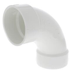 3" DWV SCD40 PVC LONG TURN 90 DEGREE ELBOW