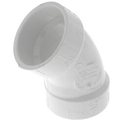 1.5" DWV SCD40 PVC 45 DEGREE ELBOW