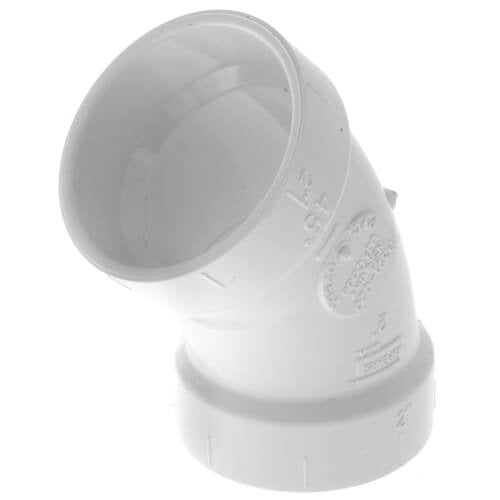 2" DWV SCD40 PVC 45 DEGREE ELBOW