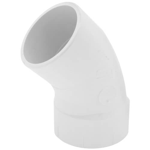 3" DWV SCD40 PVC 45 DEGREE STREET ELBOW