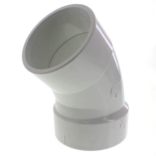 4" DWV SCD40 PVC 45 DEGREE STREET ELBOW