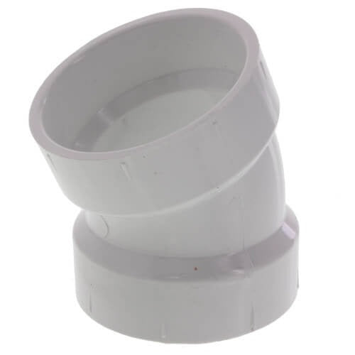 2" DWV SCD40 PVC 22.5 DEGREE ELBOW