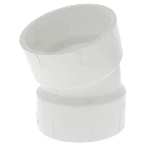 3" DWV SCD40 PVC 22.5 DEGREE ELBOW