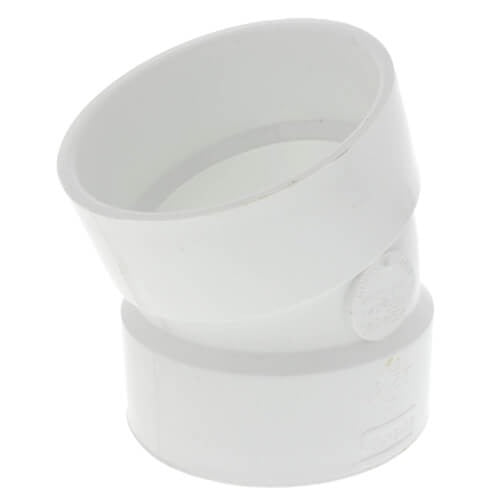 4" DWV SCD40 PVC 22.5 DEGREE ELBOW