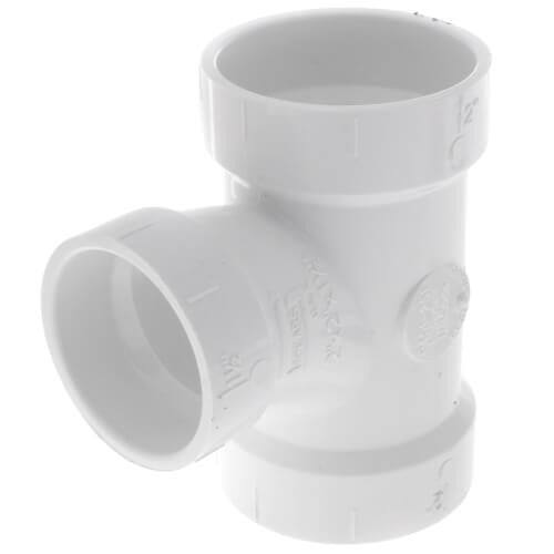 2" X 2" X 1.5" DWV SCD40 PVC SANITARY TEE