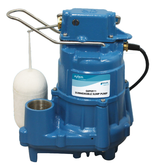 GSP0511 GOULDS 1/2 HP CI SUMP/EFFLUENT PUMP 115V AUTO 15' CORD