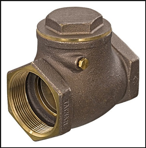 3" THREADED BRASS SWING CHECK VALVE (NOT FOR POTABLE WATER)